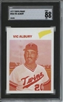 1977 Topps #536 Vic Albury 9 card progressive proof.